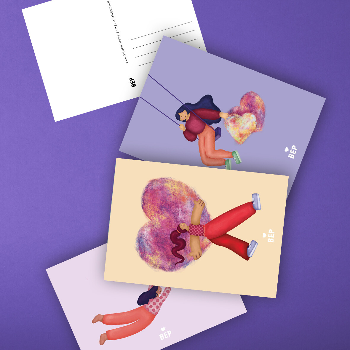 Ansichtkaarten-Nijmegen-liefde