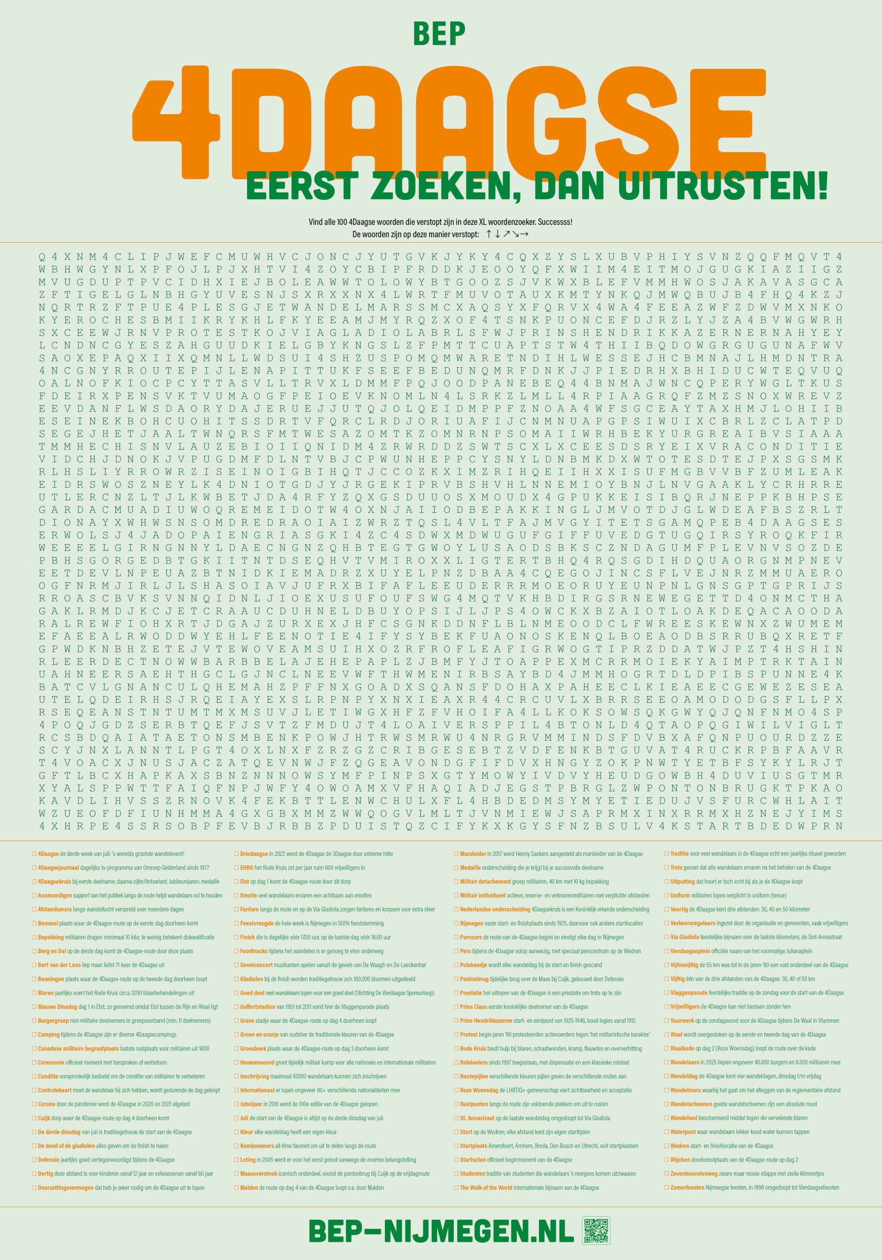 Woordzoeker-Nijmegen-vierdaagse-70x100